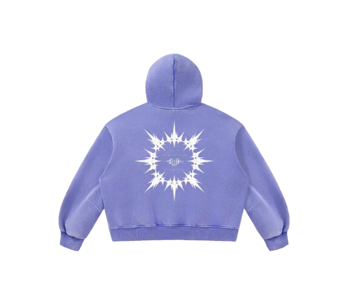 Unisex Vintage Wash Boxy Fleece Hoodie