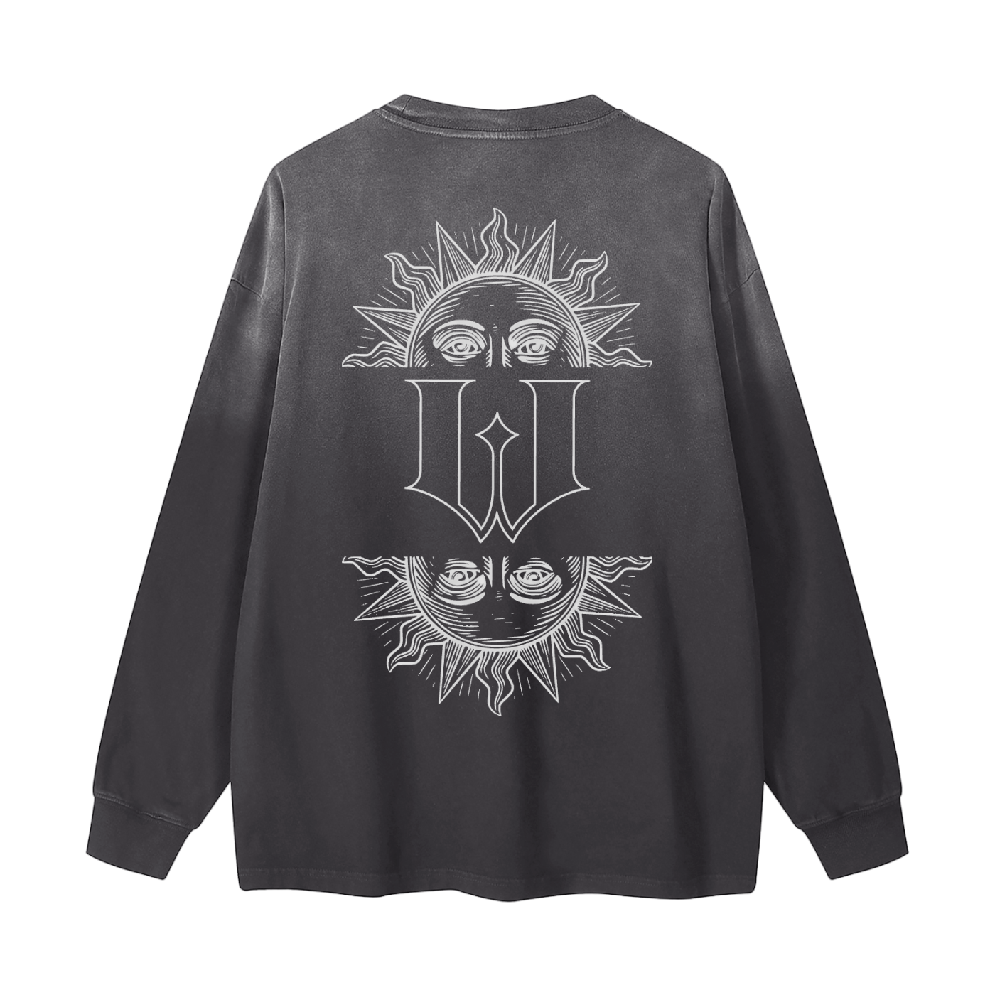 Sun-faded Gradient : Washed Long Sleeve Tee
