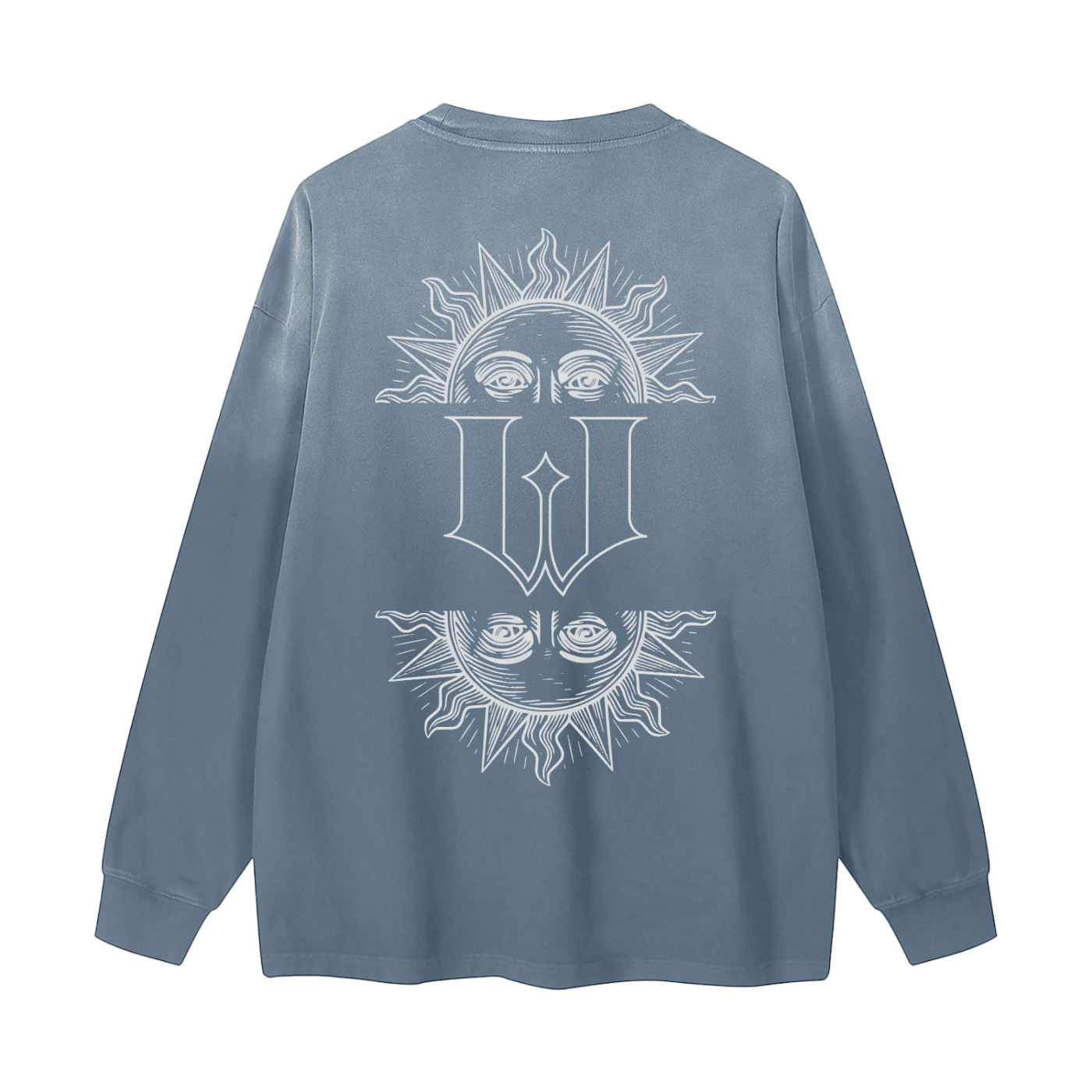 Sun-faded Gradient : Washed Long Sleeve Tee