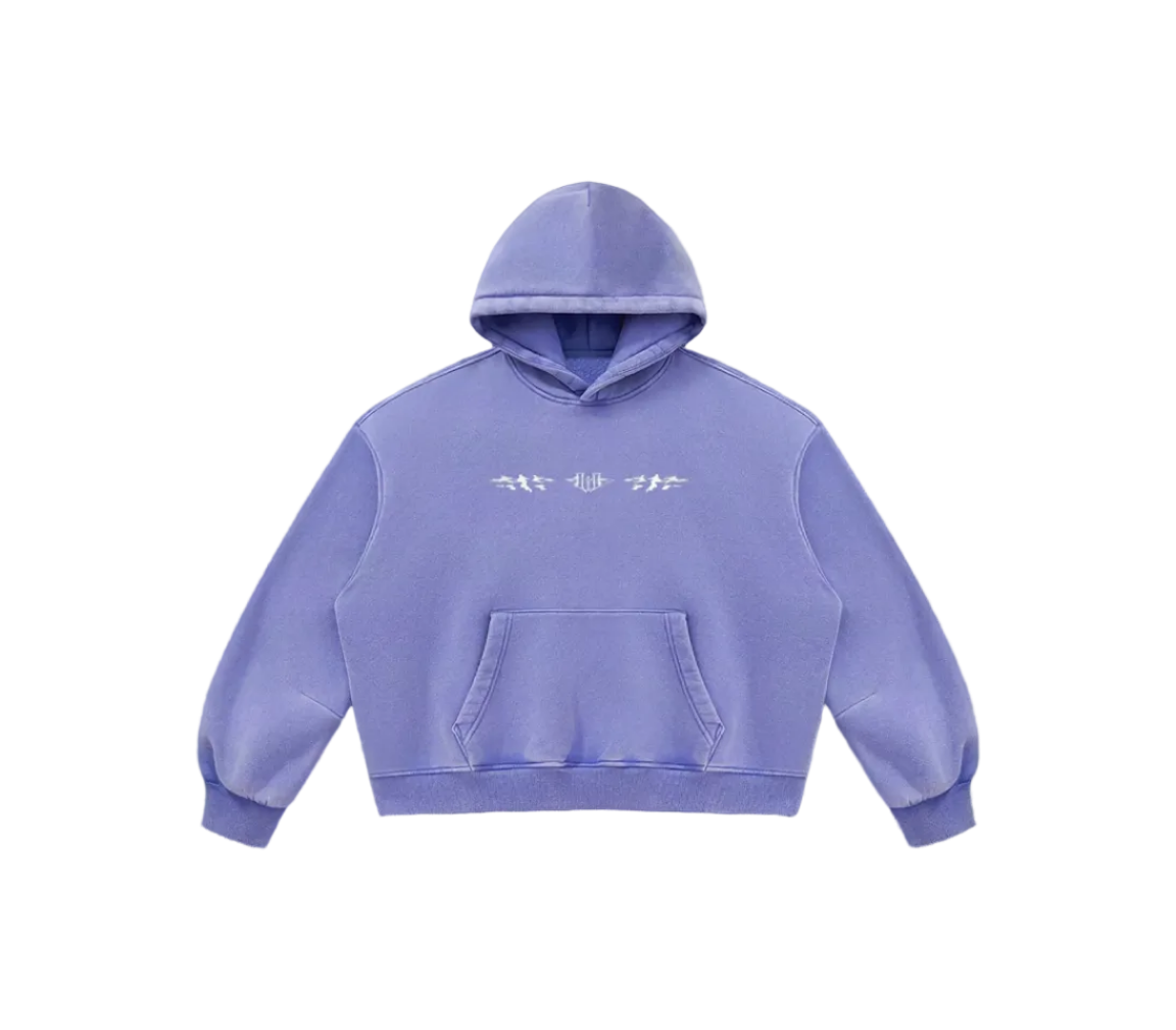 Unisex Vintage Wash Boxy Fleece Hoodie