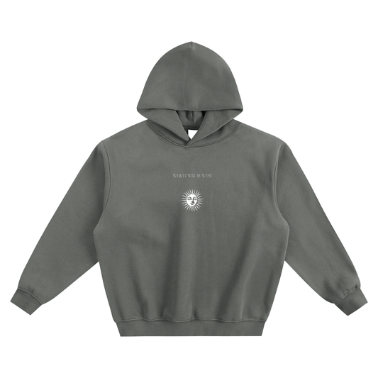 Fleeced Boxy Hoodie : Sun
