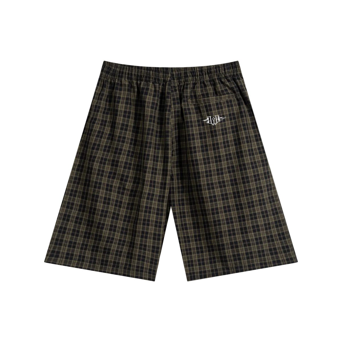 Unisex Plaid Wide Leg Shorts