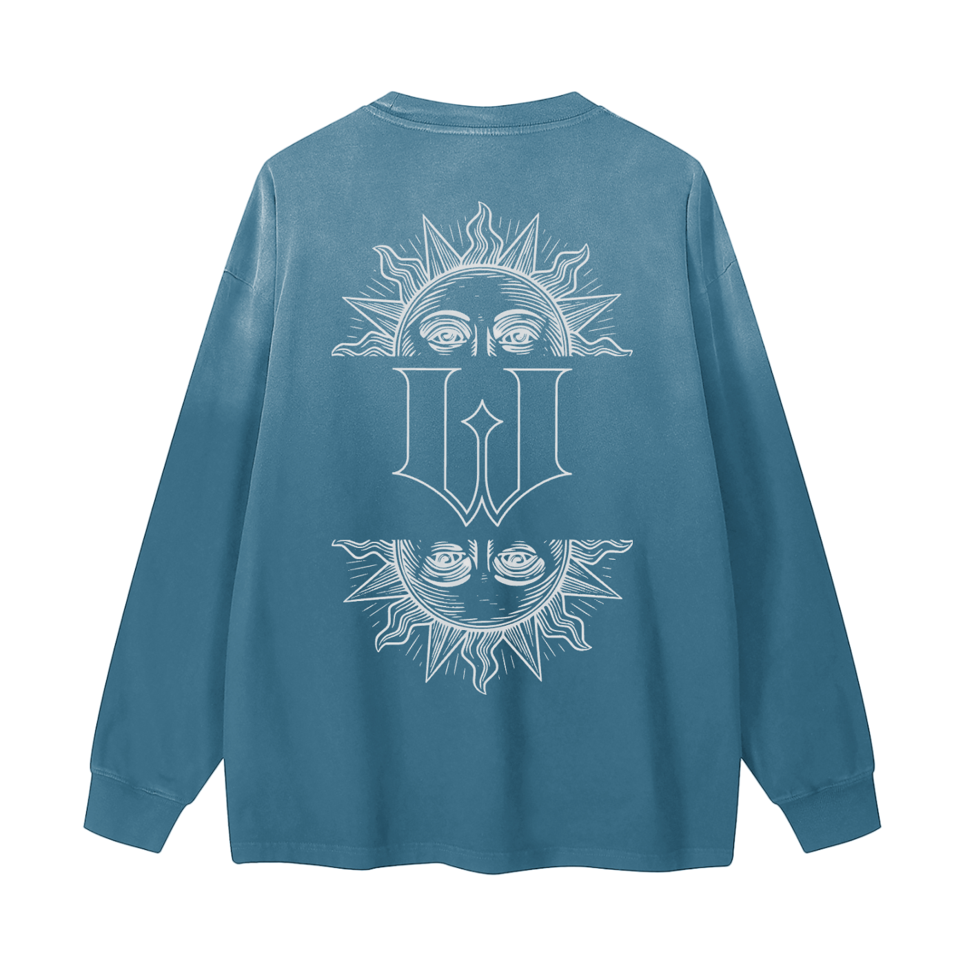 Sun-faded Gradient : Washed Long Sleeve Tee