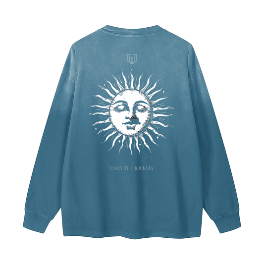 Gradient Vintage Washed Long Sleeve Tee - 270 GSM