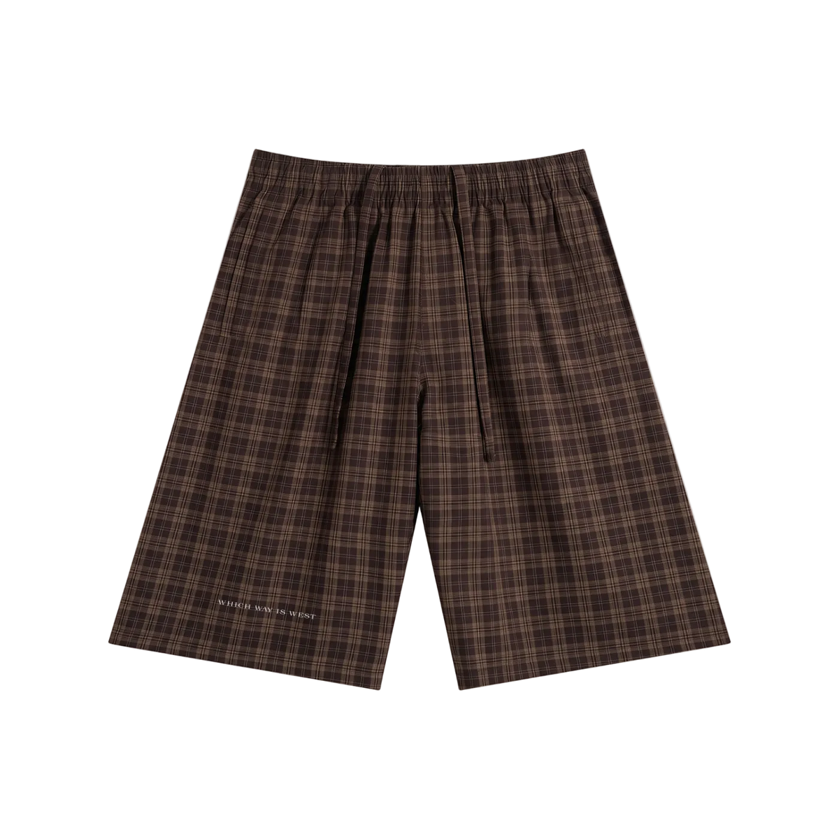 Unisex Plaid Wide Leg Shorts