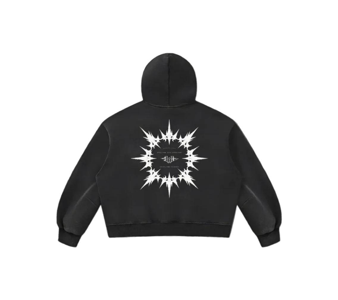 Unisex Vintage Wash Boxy Fleece Hoodie