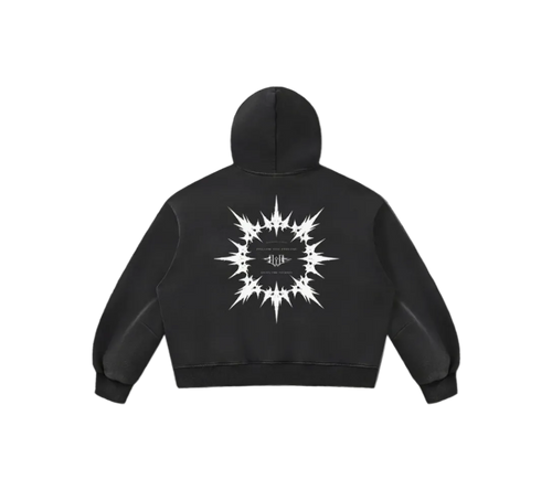 Unisex Vintage Wash Boxy Fleece Hoodie
