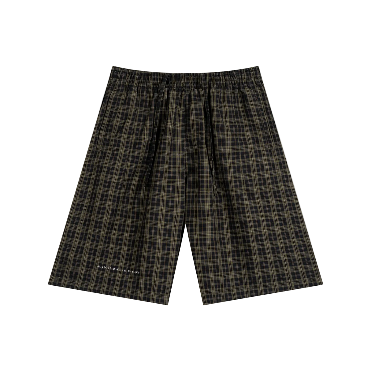 Unisex Plaid Wide Leg Shorts