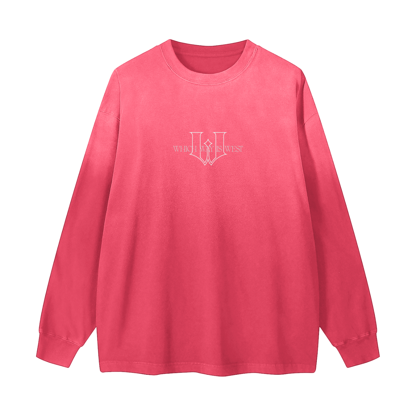Sun-faded Gradient : Washed Long Sleeve Tee